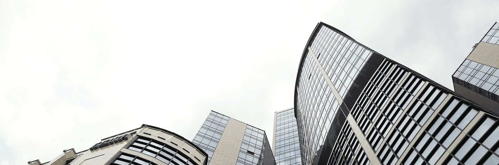 Modern glass office towers